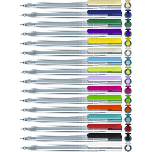 RECYCLED PET PEN Switch Transparent KG , uma, dunkelblau, Kunststoff, 15,00cm (Länge), Bild 4