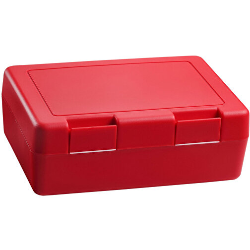 Vorratsdose 'Dinner-Box' , standard-rot, Kunststoff, 18,00cm x 6,50cm x 13,00cm (Länge x Höhe x Breite), Bild 1