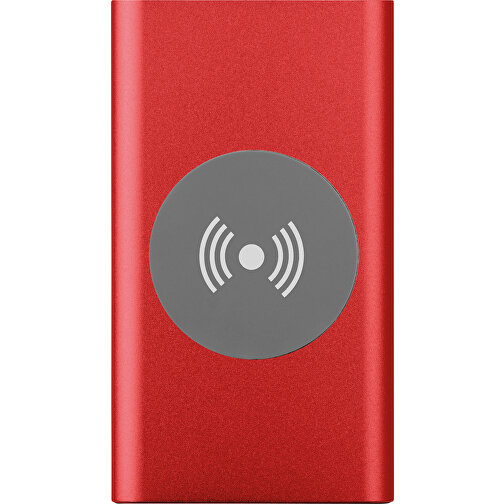 Power&Wireless , rot, Aluminium, 12,00cm x 0,90cm x 6,50cm (Länge x Höhe x Breite), Bild 2