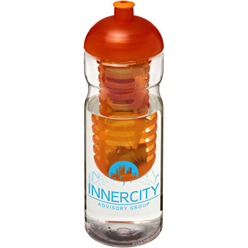 H2O Base® 650 ml sportsflaske med kuppelformet låg & infuser, Billede 2