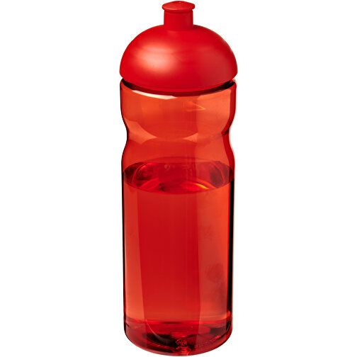 H2O Active® Base 650 Ml Sportflasche Mit Stülpdeckel , rot, PET Kunststoff, 90% PP Kunststoff, 10% TPE Kunststoff, 22,30cm (Höhe), Bild 1