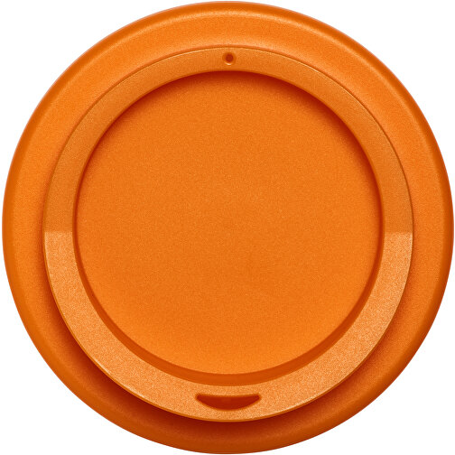 Americano® 350 Ml Isolierbecher Mit Schutzring , weiß / orange, PP Kunststoff, Silikon Kunststoff, 15,40cm (Höhe), Bild 3