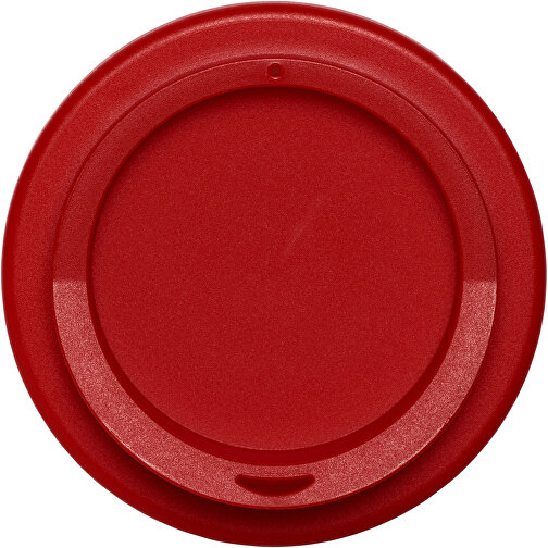 Americano® 350 Ml Isolierbecher Mit Schutzring , weiß / rot, PP Kunststoff, Silikon Kunststoff, 15,40cm (Höhe), Bild 3
