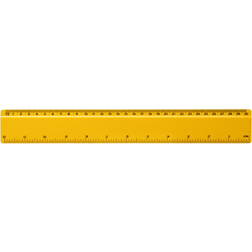 Renzo 30 Cm Kunststofflineal , gelb, GPPS Kunststoff, 31,20cm x 0,30cm x 4,20cm (Länge x Höhe x Breite), Bild 1