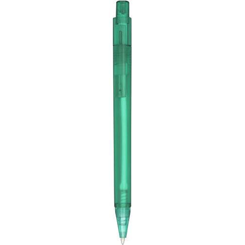 Calypso Kugelschreiber Transparent Matt , grün mattiert, ABS Kunststoff, 13,00cm (Höhe), Bild 1