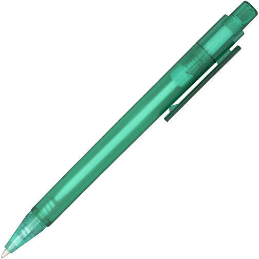 Calypso Kugelschreiber Transparent Matt , grün mattiert, ABS Kunststoff, 13,00cm (Höhe), Bild 3
