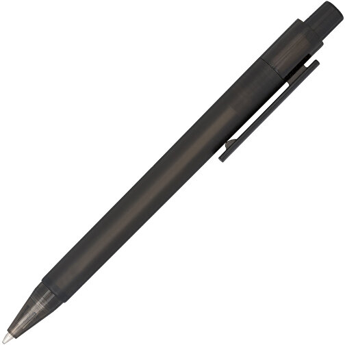 Calypso Kugelschreiber Transparent Matt , schwarz gefrostet, ABS Kunststoff, 13,00cm (Höhe), Bild 3