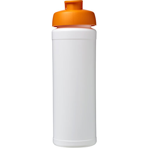 Baseline® Plus Grip 750 Ml Sportflasche Mit Klappdeckel , weiß / orange, HDPE Kunststoff, PP Kunststoff, 23,60cm (Höhe), Bild 3