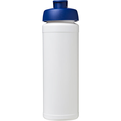 Baseline® Plus Grip 750 Ml Sportflasche Mit Klappdeckel , weiß / blau, HDPE Kunststoff, PP Kunststoff, 23,60cm (Höhe), Bild 3