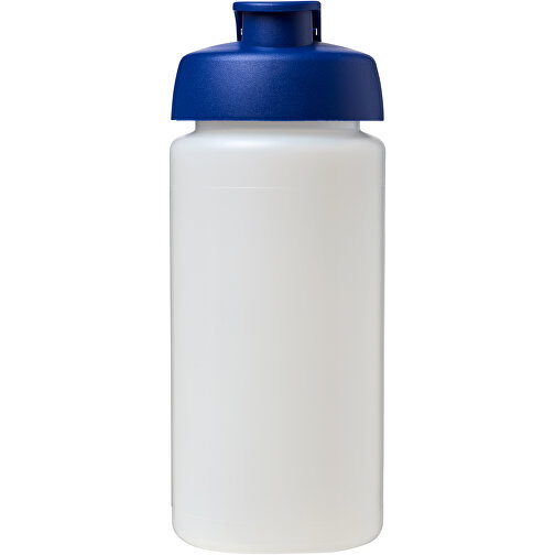 Baseline® Plus Grip 500 Ml Sportflasche Mit Klappdeckel , transparent / blau, HDPE Kunststoff, PP Kunststoff, 18,50cm (Höhe), Bild 3