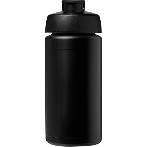 Baseline® Plus Grip 500 Ml Sportflasche Mit Klappdeckel , schwarz, HDPE Kunststoff, PP Kunststoff, 18,50cm (Höhe), Bild 3