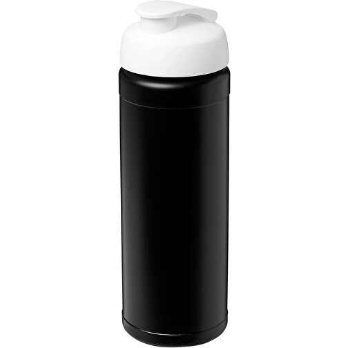 Baseline® Plus 750 Ml Flasche Mit Klappdeckel , schwarz / weiss, HDPE Kunststoff, PP Kunststoff, 23,60cm (Höhe), Bild 1