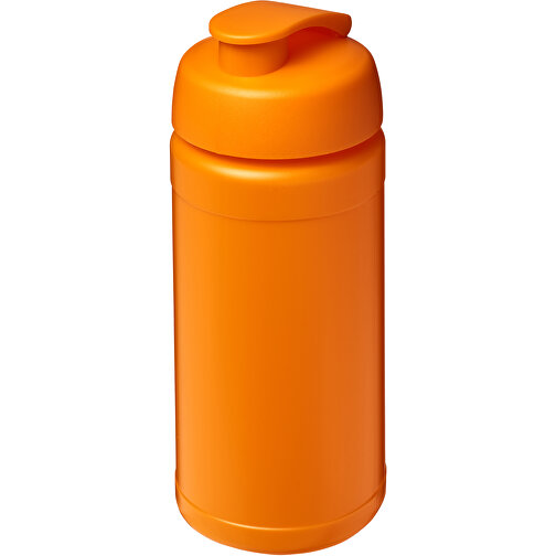 Baseline® Plus 500 Ml Sportflasche Mit Klappdeckel , orange, HDPE Kunststoff, PP Kunststoff, 18,50cm (Höhe), Bild 1