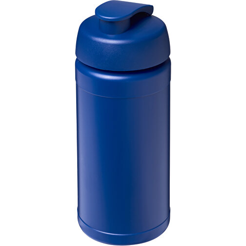 Baseline® Plus 500 Ml Sportflasche Mit Klappdeckel , blau, HDPE Kunststoff, PP Kunststoff, 18,50cm (Höhe), Bild 1