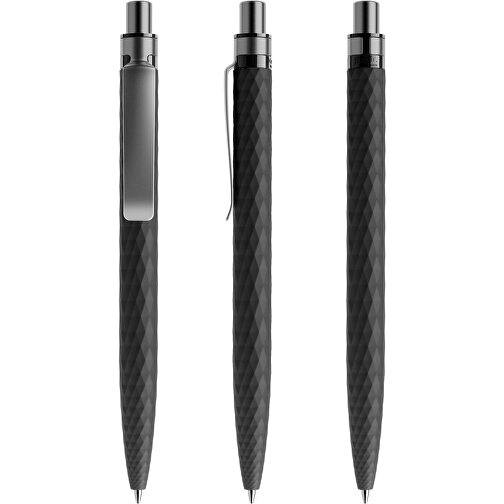 Prodir QS01 Soft Touch PRS Push Kugelschreiber , Prodir, schwarz/graphit satiniert, Kunststoff/Metall, 14,10cm x 1,60cm (Länge x Breite), Bild 6