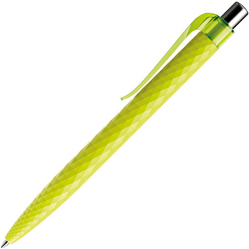 Prodir QS01 PMT Push Kugelschreiber , Prodir, gelbgrün/silber poliert, Kunststoff/Metall, 14,10cm x 1,60cm (Länge x Breite), Bild 4