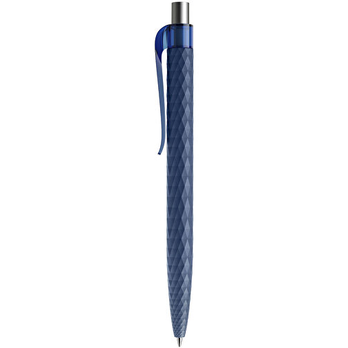 Prodir QS01 PMT Push Kugelschreiber , Prodir, sodalithblau/silber, Kunststoff/Metall, 14,10cm x 1,60cm (Länge x Breite), Bild 2