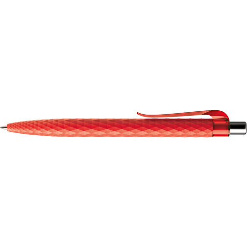 Prodir QS01 PMT Push Kugelschreiber , Prodir, rot/silber poliert, Kunststoff/Metall, 14,10cm x 1,60cm (Länge x Breite), Bild 5
