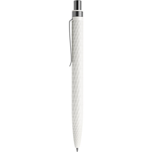 Prodir QS01 PMS Push Kugelschreiber , Prodir, weiß/graphit satiniert, Kunststoff/Metall, 14,10cm x 1,60cm (Länge x Breite), Bild 2