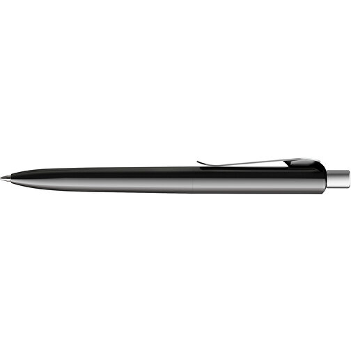 Prodir DS8 PSP Push Kugelschreiber , Prodir, schwarz/silber satiniert, Kunststoff/Metall, 14,10cm x 1,50cm (Länge x Breite), Bild 5