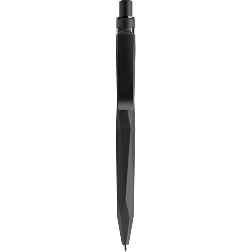 Prodir QS20 Soft Touch PRS Push Kugelschreiber , Prodir, schwarz / schwarz satiniert, Kunststoff/Metall, 14,10cm x 1,60cm (Länge x Breite), Bild 1