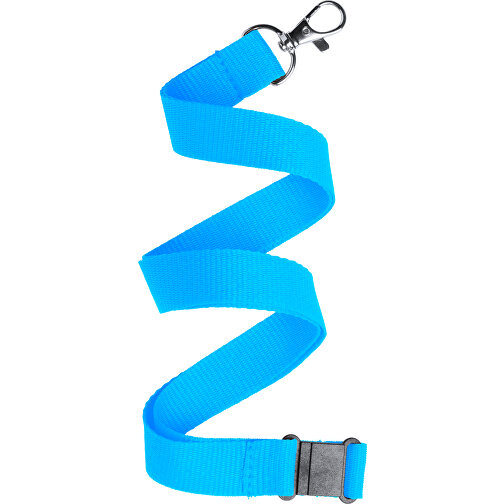 Schlüsselband KAPPIN , hellblau, Polyester, 2,00cm x 50,00cm (Länge x Breite), Bild 1