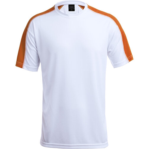 Erwachsene T-Shirt TECNIC DINAMIC COMBY , weiss/orange, 100% Polyester 135 g/ m2, XXL, , Bild 1