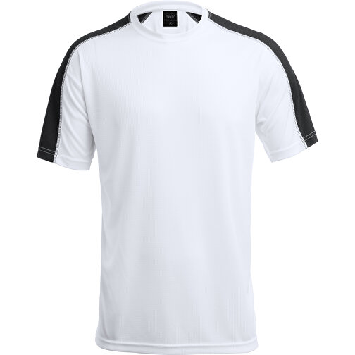 Erwachsene T-Shirt TECNIC DINAMIC COMBY , weiß/schwarz, 100% Polyester 135 g/ m2, XXL, , Bild 1