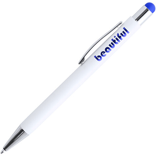 Kugelschreiber Pointer WONER , blau, Aluminium, 14,20cm (Breite), Bild 2