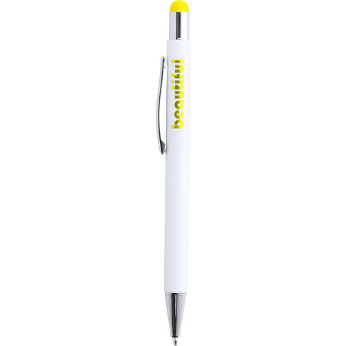 Kugelschreiber Pointer WONER , gelb, Aluminium, 14,20cm (Breite), Bild 1