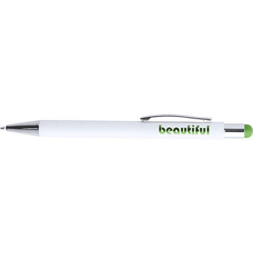 Kugelschreiber Pointer WONER , grün, Aluminium, 14,20cm (Breite), Bild 3