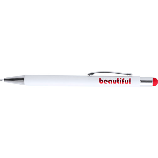 Kugelschreiber Pointer WONER , rot, Aluminium, 14,20cm (Breite), Bild 3
