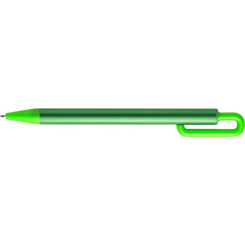 Kugelschreiber XENIK , grün, Aluminium, 1,70cm x 1,00cm x 14,80cm (Länge x Höhe x Breite), Bild 3