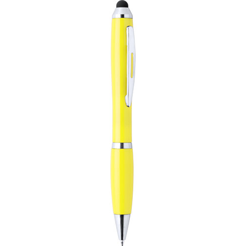 Kugelschreiber Pointer ZERIL , gelb, Kunststoff, 14,00cm (Breite), Bild 1