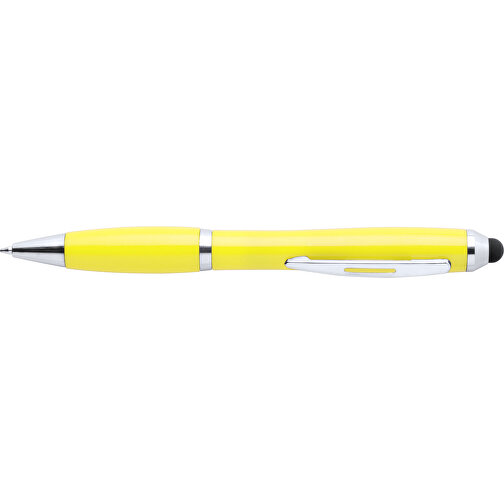 Kugelschreiber Pointer ZERIL , gelb, Kunststoff, 14,00cm (Breite), Bild 3