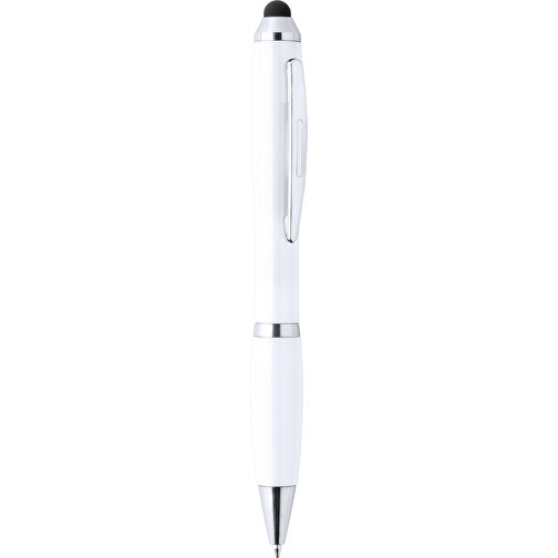 Kugelschreiber Pointer ZERIL , weiß, Kunststoff, 14,00cm (Breite), Bild 1
