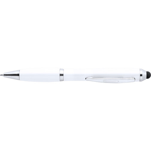 Kugelschreiber Pointer ZERIL , weiß, Kunststoff, 14,00cm (Breite), Bild 3
