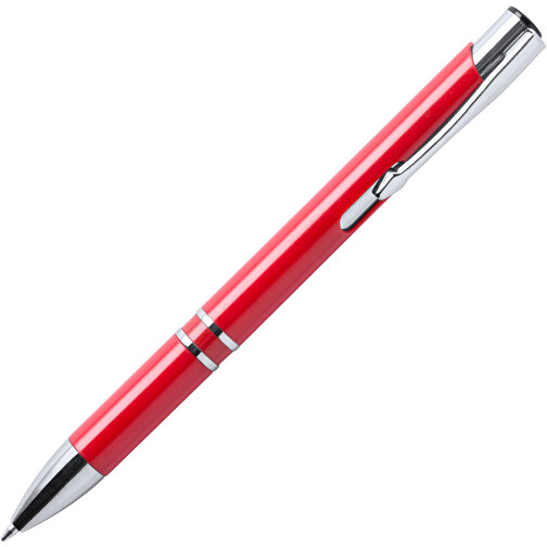 Kugelschreiber YOMIL , rot, Kunststoff, 13,70cm (Breite), Bild 2