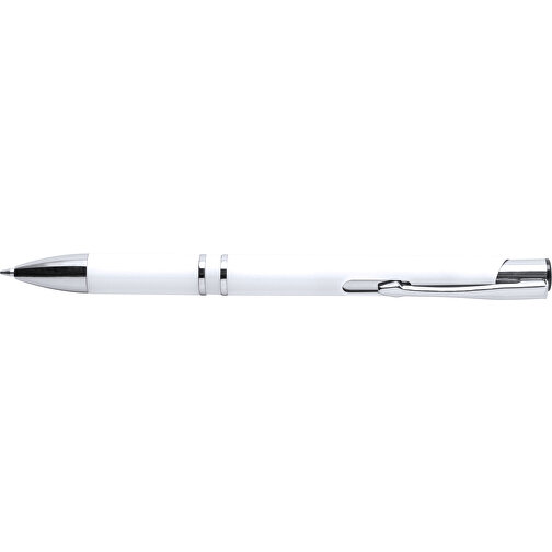 Kugelschreiber YOMIL , weiß, Kunststoff, 13,70cm (Breite), Bild 3