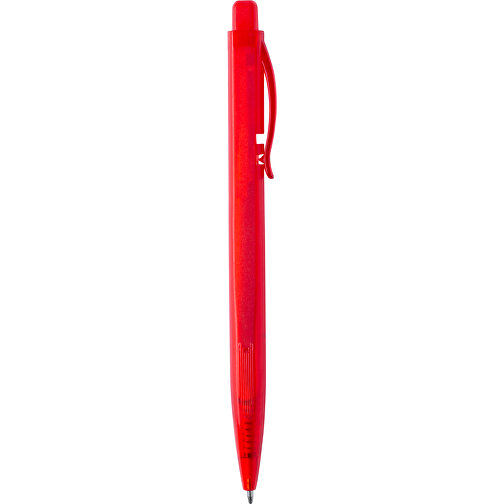 Kugelschreiber DAFNEL , rot, Kunststoff, 1,00cm x 0,80cm x 14,50cm (Länge x Höhe x Breite), Bild 1