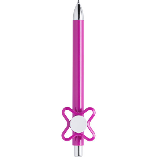 Kugelschreiber KARSOL , fuchsia, Kunststoff, 3,90cm x 1,90cm x 13,90cm (Länge x Höhe x Breite), Bild 1