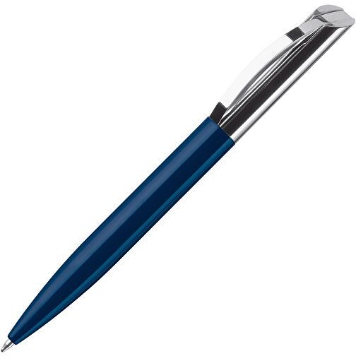 Kugelschreiber Seattle Metall , dunkelblau, Messing & Metall, 14,00cm (Länge), Bild 2