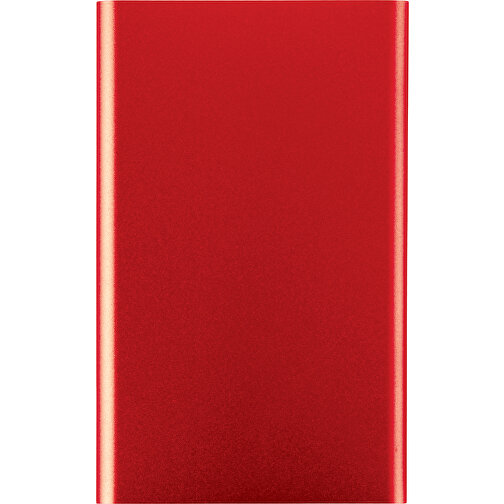 Powerbank Slim 4000mAh , rot, Aluminium, 11,00cm x 1,00cm x 6,80cm (Länge x Höhe x Breite), Bild 1