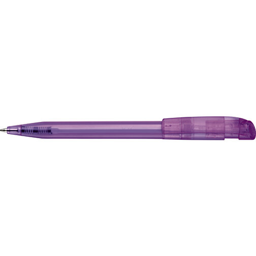 Kugelschreiber S45 Clear Transparent , transparent lila, ABS, 13,80cm (Länge), Bild 3