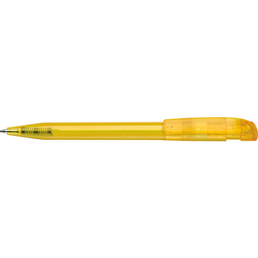 Kugelschreiber S45 Clear Transparent , transparent gelb, ABS, 13,80cm (Länge), Bild 3