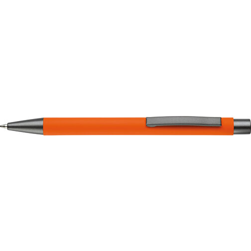 Metallkugelschreiber New York Soft-Touch , orange, Aluminium & Metall, 13,60cm (Länge), Bild 3