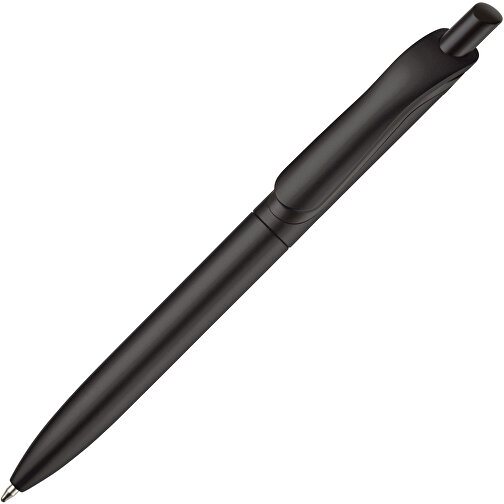 Kugelschreiber Click-Shadow Metallic , schwarz, ABS, 14,30cm (Länge), Bild 2