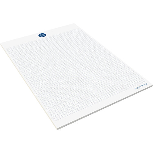 Schreibblock 'Primus' DIN A4, 50 Blatt , weiß, Einzelblätter: 70 g/m² holzfrei weiß, chlorfrei gebleicht, 29,70cm x 21,00cm (Höhe x Breite), Bild 1