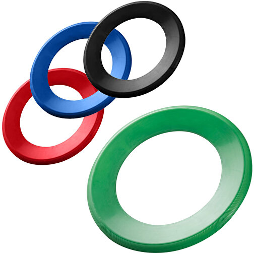 Wurfscheibe 'Ring 25' , weiss, Kunststoff, 1,00cm (Höhe), Bild 2