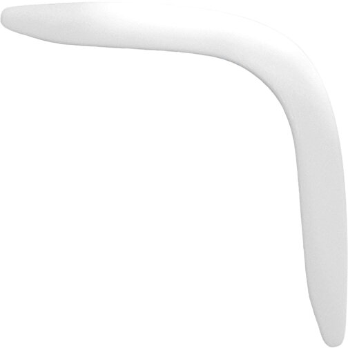 Bumerang 'Mini' , weiß, Kunststoff, 32,00cm x 0,40cm x 3,40cm (Länge x Höhe x Breite), Bild 1